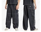 Adidas Originals KG6450 Denim Work Pants Indigo Baggy Wide Leg Men NWT