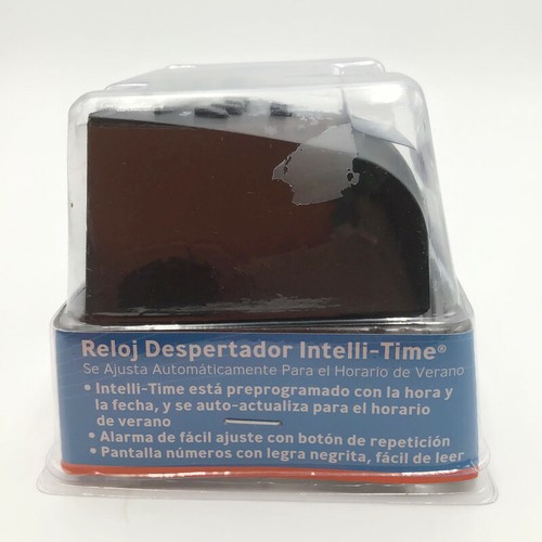 AcuRite Digital Alarm Clock Intelli-Time Electric Black Travel Bedside 13002A3 - Picture 3 of 6