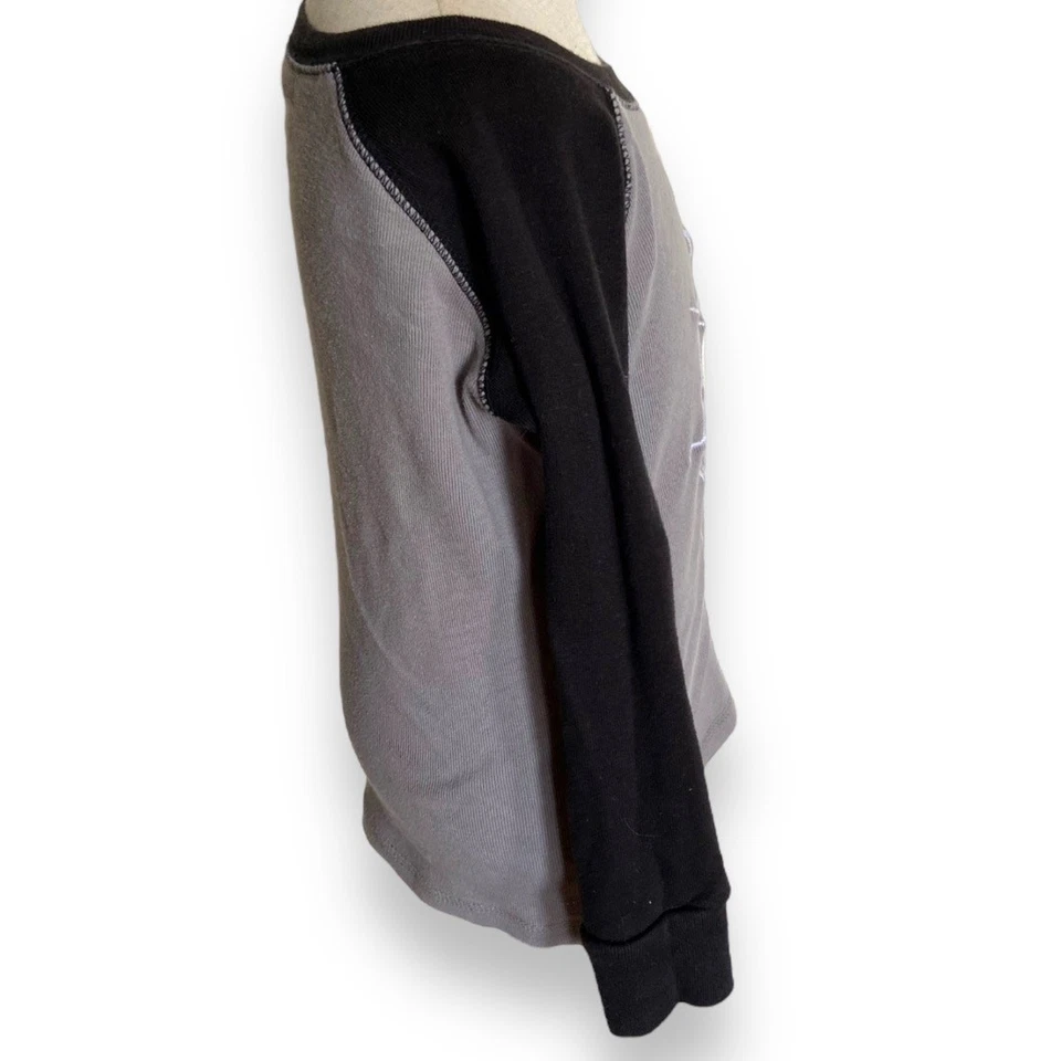 Gymboree Unisex Pajamas Sz 4 Spiderweb Halloween Shop Gymmies PJs Gray Black - Image 4 of 4