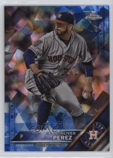 2016 Topps Box Set Chrome Sapphire Edition /250 Oliver Perez #143 0j53