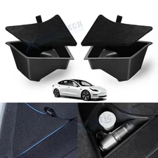 For Tesla New Model 3 2024+ Waterproof Trunk Side Organizer Storage Box w/ Lids