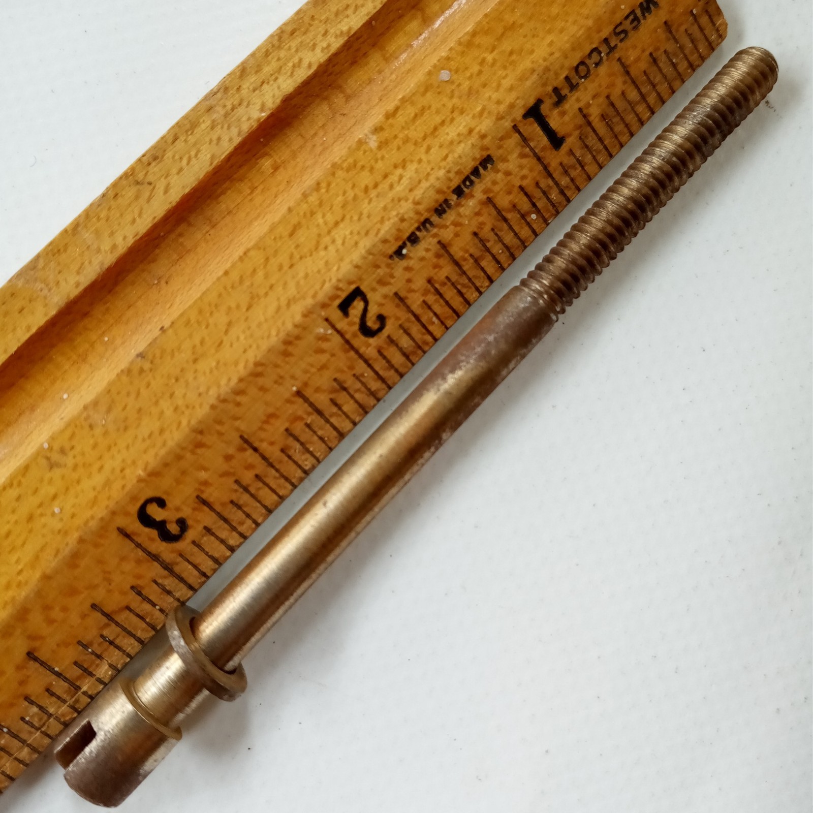 Leedy 3 3/8"12-24 Standard Slotted Circle-Head T-Rod Snare Drum Tension Nickel30