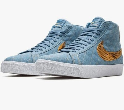 Supreme x Nike SB Blazer Mid QS Gr. 45,5 (US 11,5) NEU Denim Sneaker DX8421-400