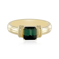 Cavill Ring Sterlingsilber Vergoldet 1,02Ct GrüNer Turmalin Oktagon