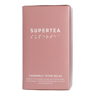 7340023000926 Teministeriet - Supertea Chamomile Thyme Relax - 20 Tea Bags Temin