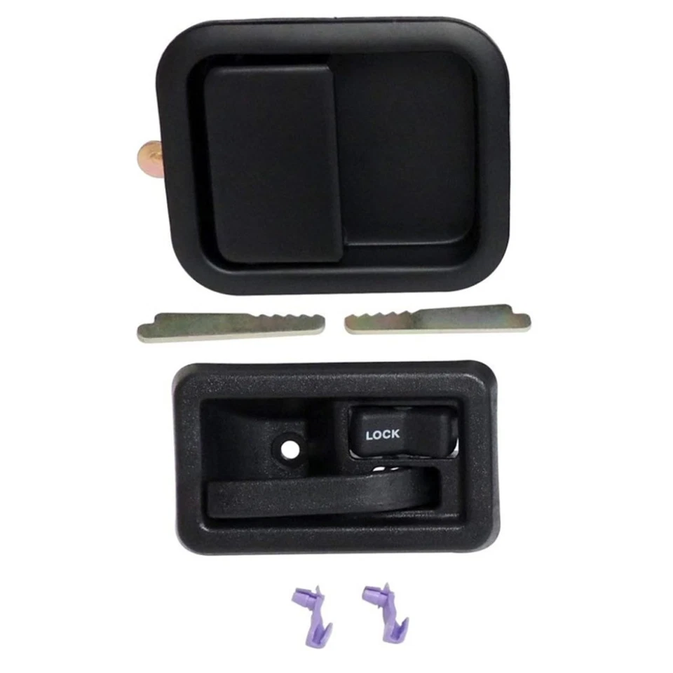 For Jeep Wrangler 1997-2006 Door Handle Kit Driver&Passenger Side Inner & Outer Foto 3 de 4