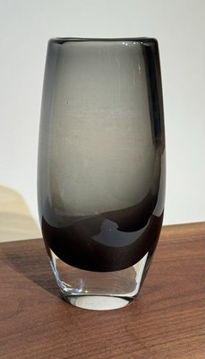 Orrefors Sommerso Dusk Series Modernist Glass Vase- Nils Landberg Sweden  Signed