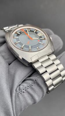 1969 Omega Memomatic Alarm Ref. 166.072 Jumbo 40mm Stainless Steel