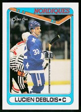 1990-91 O-Pee-Chee Lucien DeBlois #441 Quebec Nordiques
