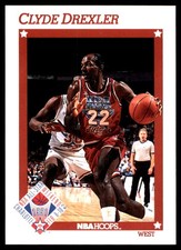 Clyde Drexler 1991-92 Hoops #262 Trail Blazers NBA READ FREE SHIP AutographDen