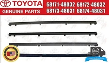 Toyota Lexus Genuine DOOR GLASS WEATHERSTRIP Rear & Front Left & Right OEM