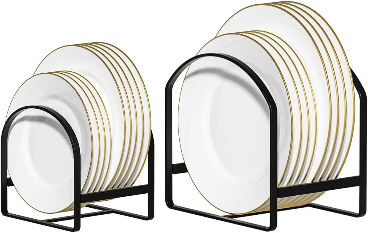 2 Pack Kitchen Plate Holder Organizer for Cabinet Space Saver Dinner Plate Stora
Opens in a new wind