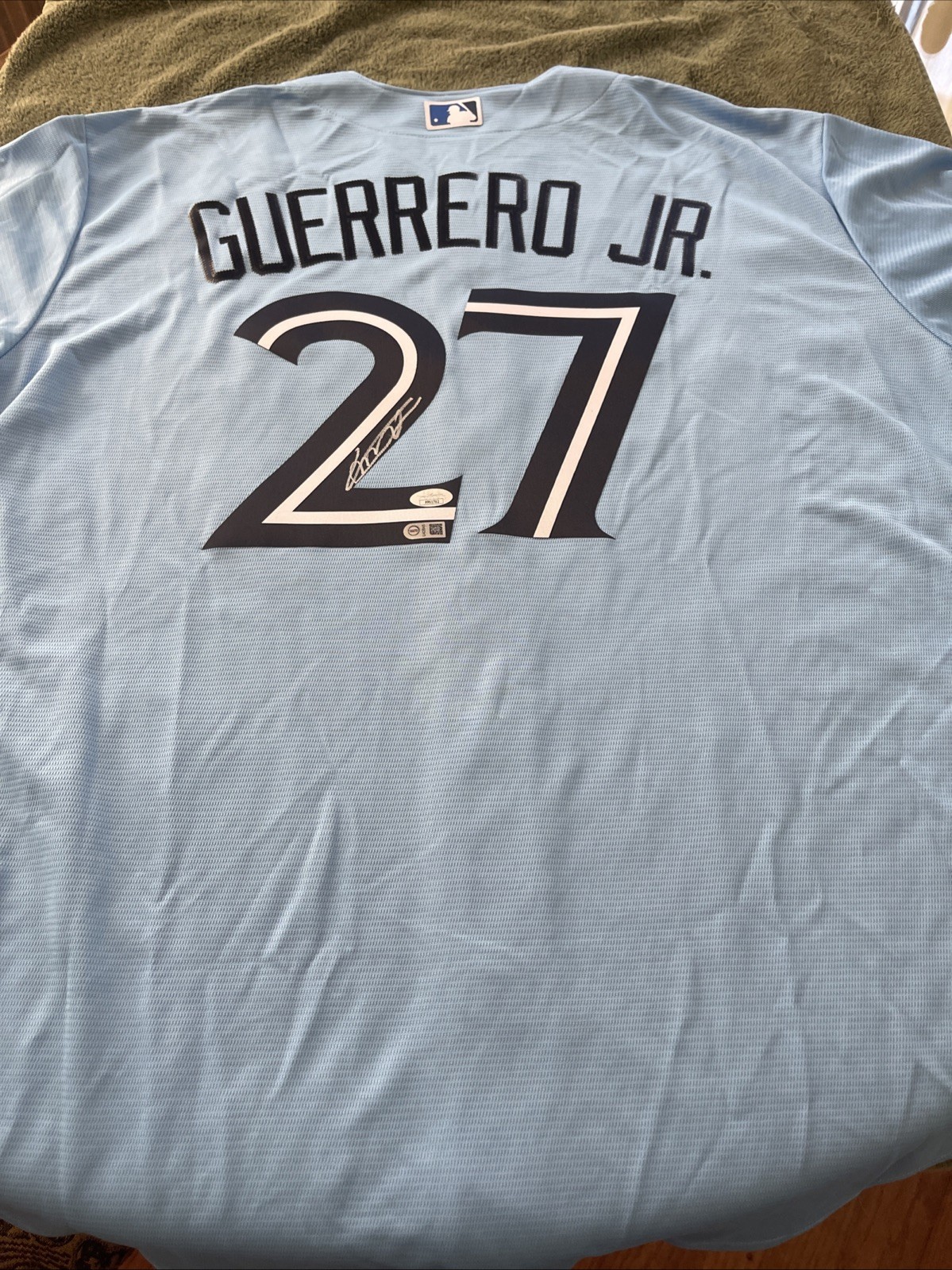 Vladimir Guerrero Jr. Toronto Blue Jays Signed Nike Jersey XXL PSA Authenticated view 7
