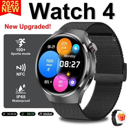 2025 Smart Watch Amoled Frequenza Cardiaca Pressione Sanguigna AI GPS Impermeabile Uomo Donna - Foto 10 di 12