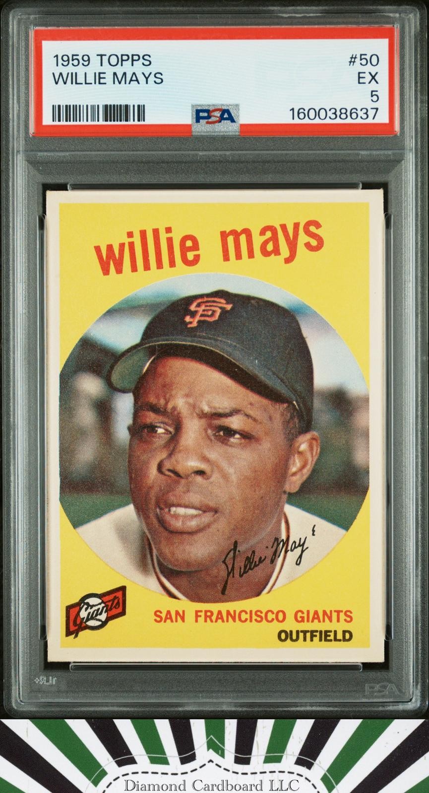 1959 Topps #50 Willie Mays PSA 5 [CENTERED] | eBay