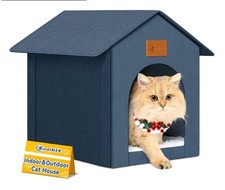 Siedihit Outdoor Cat House Feral Cat Shelter,Outside Waterproof Cat House