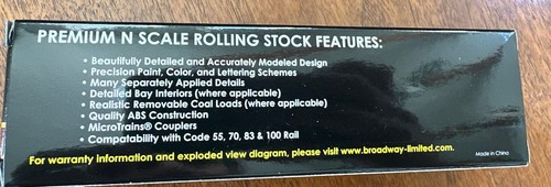 Broadway Limited N Scale #3127 3-Bay Hopper Set of 6 Cars Great Northern NIB NY - Picture 11 of 16