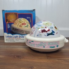 Vintage 1987 TOMY LULLABY LIGHT SHOW MUSICAL  PROJECTION BABY NIGHT LIGHT WBOX