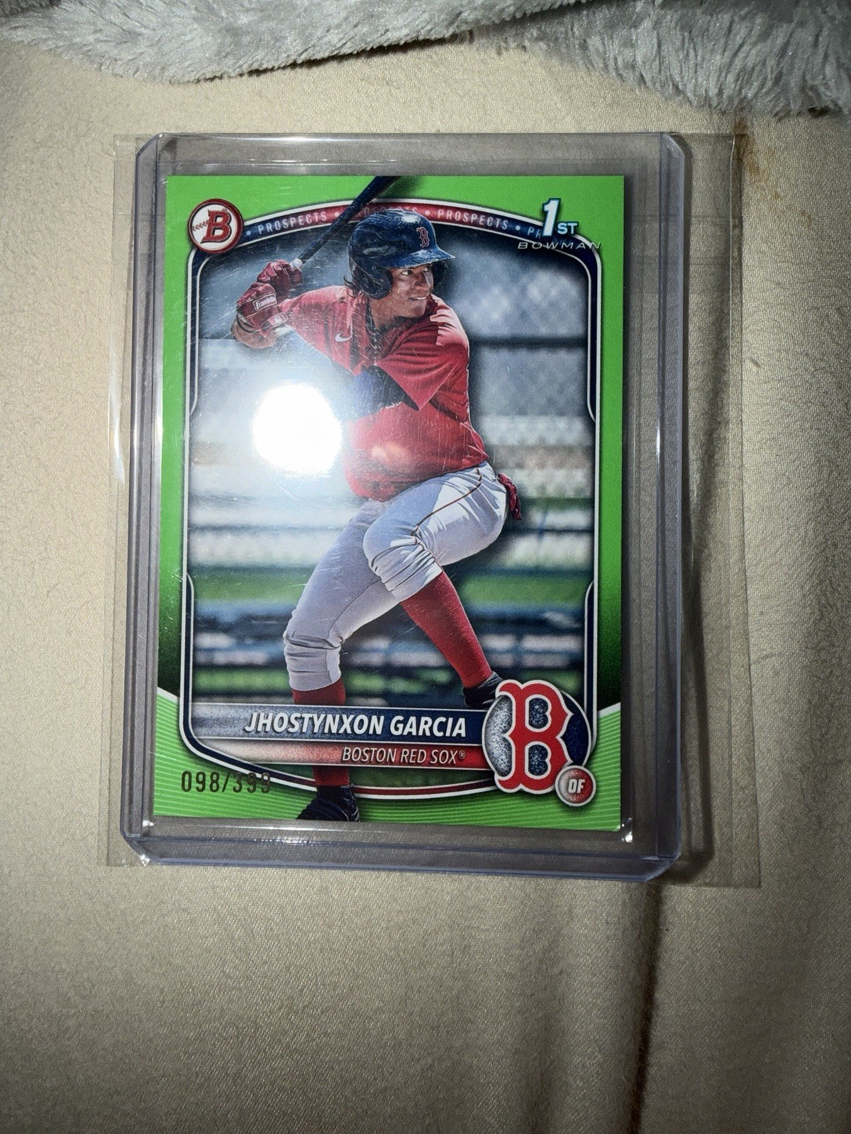 2025 Bowman Chrome Prospects Jhostynxon Garcia #BCP-43 Lava Refractor /399 (RC)