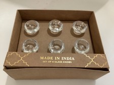 Szklane gałki Zestaw 6 szt. w pudełku Made In India Nowe