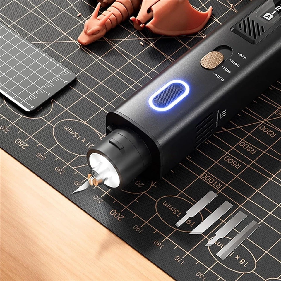 Cuchillo Cortador Ultrasónico 40 kHz, Cortador Ultrasónico 2 en 1 y Pulidor con LED OLED Foto 3 de 4