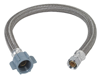 Faucet Water Supply Line, 3/8 Compression x .5 IP x 20-In. -PSB836
