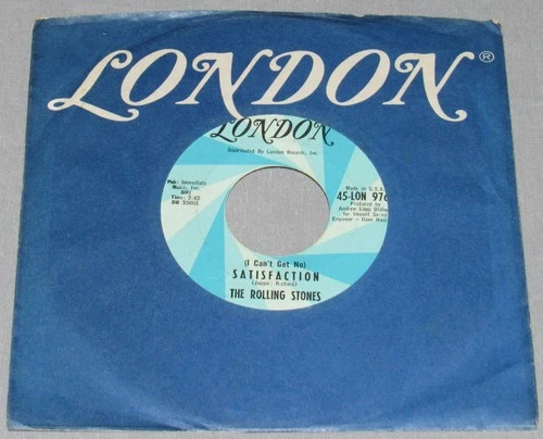 ROLLING STONES: SATISFACTION / UNDER ASSISTANT WEST COAST PROMOTION MAN; 1964 45