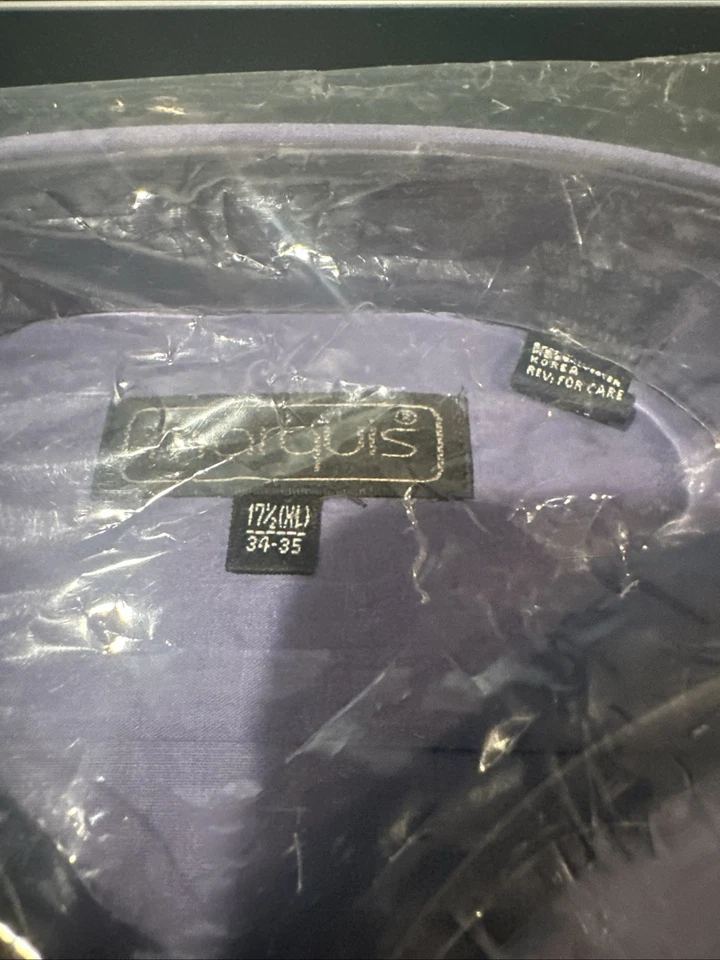 Camisa de vestir Marquis para hombre - Rayas - 17,5 XL 34-35 NUEVA Foto 3 de 4