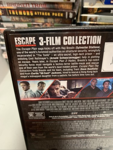 Escape Plan, Escape Plan 2, Escape Plan 3 Extractors (DVD, 2019) Trilogy NEW - Picture 3 of 7
