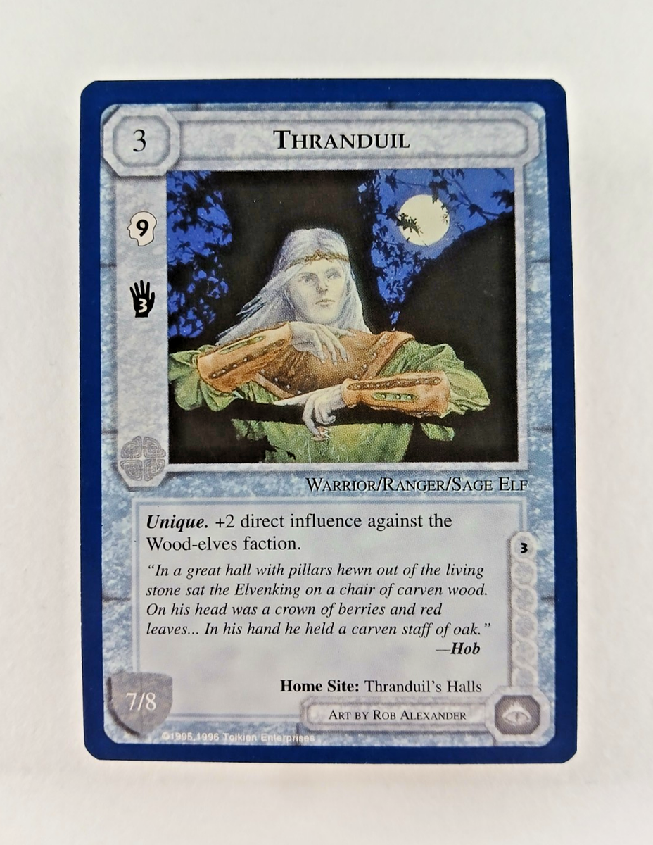 Thranduil - Middle Earth CCG card (1995 ICE) MECCG Wizards