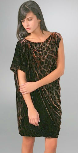 Robe Diane Von Furstenberg Wilma Joon - Imprimé Tigre Doré - Taille 6 US - Velours - Neuf Avec Défauts Intérieurs