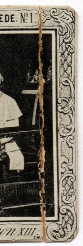 LEON XIII DE SANTA SEDE VATICANO FOTOTIPIA #1 - SERIE 9 REALEZA 1897-1910 ROTURA - Picture 3 of 4