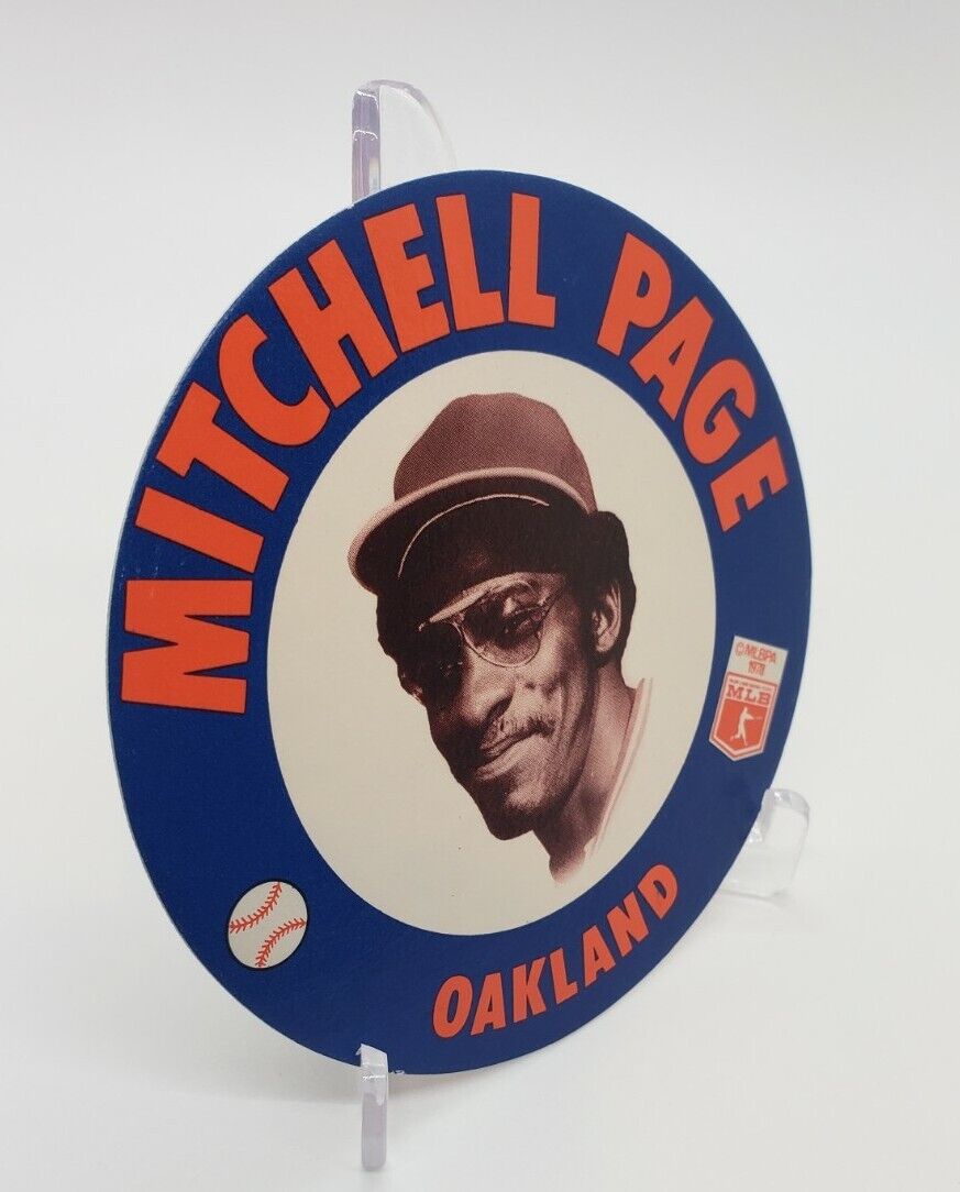 VINTAGE 1978 PAPA GINO'S MITCHELL PAGE OAKLAND A'S COLLECTOR'S SERIES #39