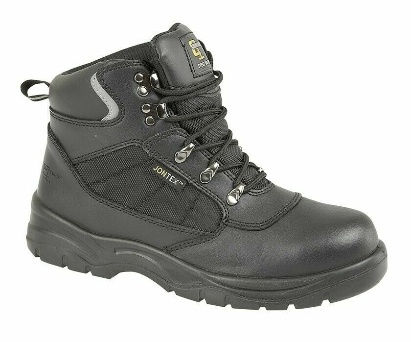 Mens Womens Grafters Safety Boots Steel Toe Cap Waterproof Ankle Work