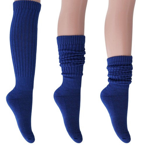 Calze Slouch Donna Extra Lunghe - Calze Scrunch Retrò Cotone Spessa per Stivali e L - Foto 20 di 30