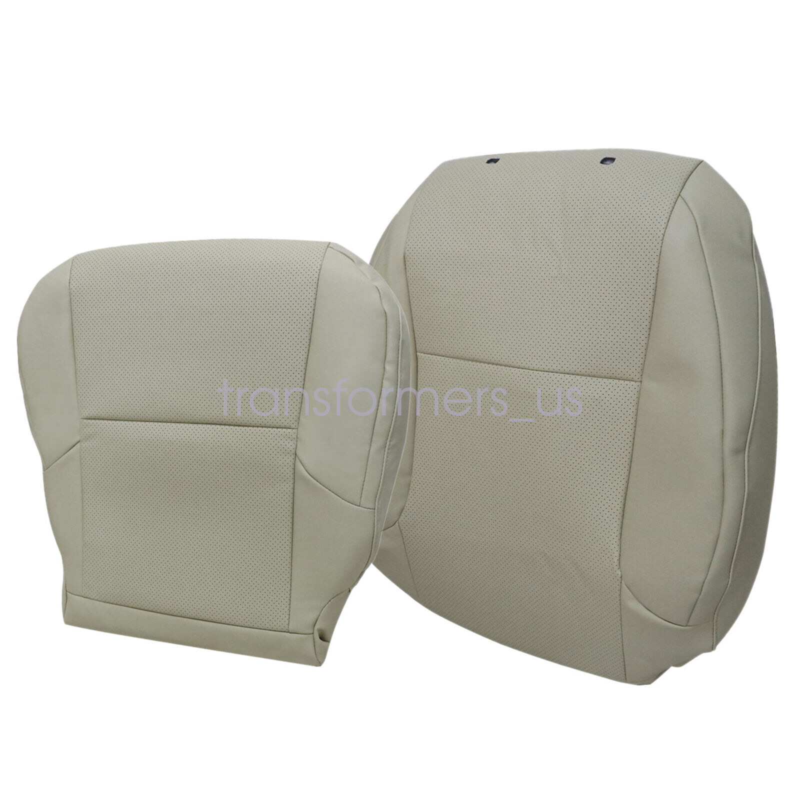 For 2010-2017 Lexus GX460 Passenger Bottom & Back AC Perforated Seat Cover Tan