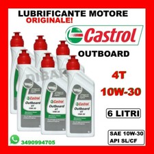 OLIO MOTORE PER FUORIBORDO CASTROL OUTBOARD 4 TEMPI 10W30 API SL/CF DA 6 LITRI