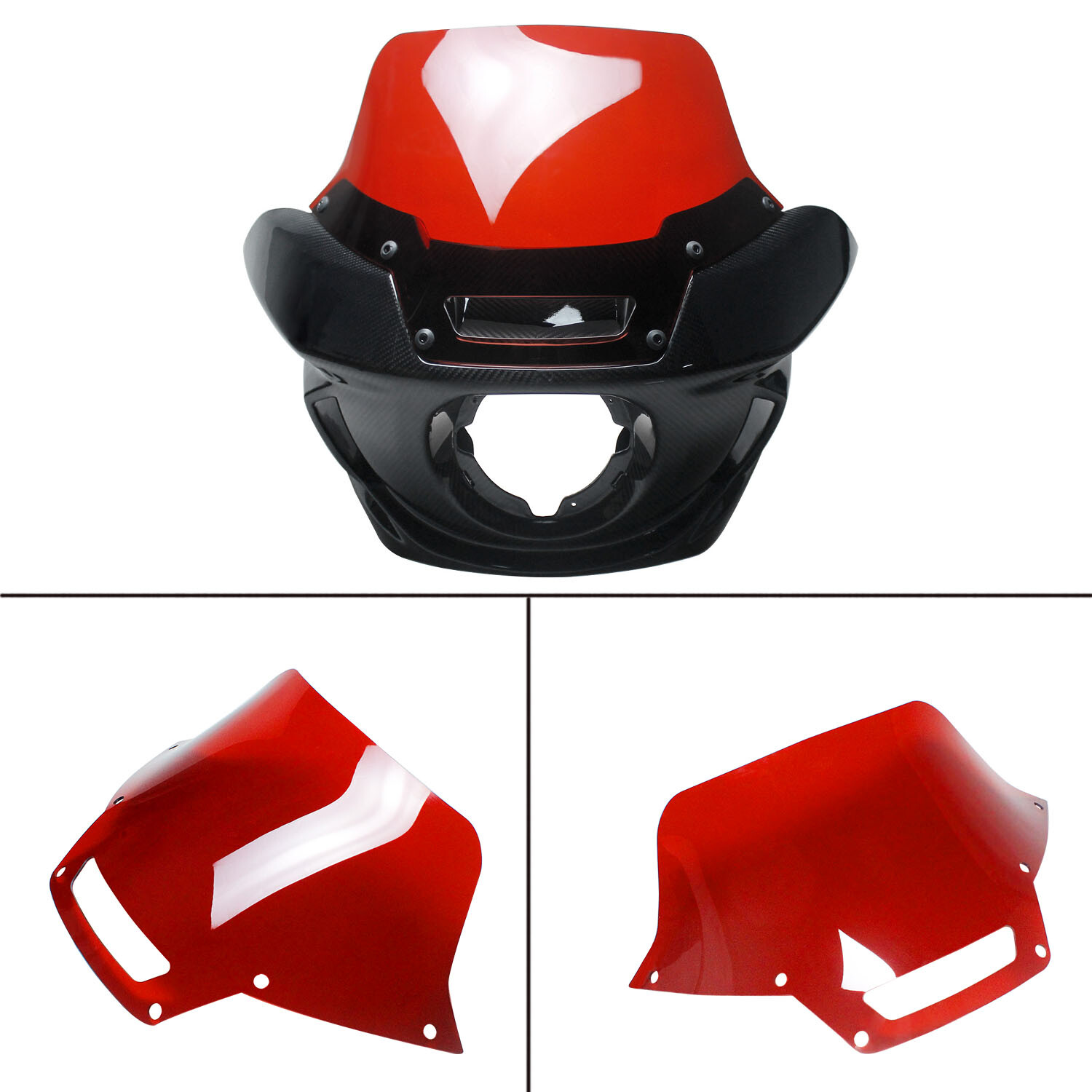7.0" Wine Red Low Rider ST Outer Fairing Windshield for Harley 2022-2024 FXLRST