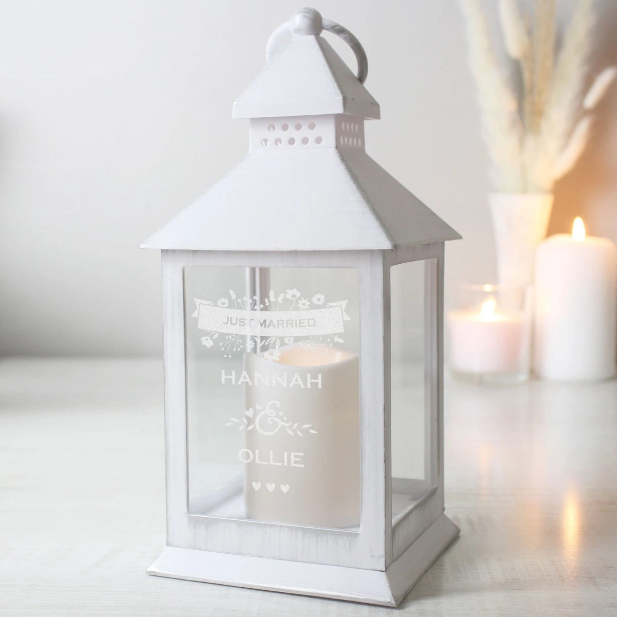 Personalised lantern candle holder deals