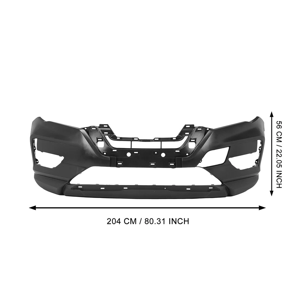 Primed Front Bumper Cover Direct Fit For Nissan Rogue 2017-2020 Foto 4 de 4