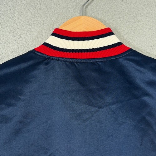 Vintage Atlanta Braves Satin Bomber Starter Jacket Youth Medium MLB 90s Coat - Picture 19 of 22