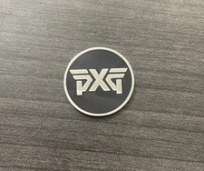 PXG Two Sided Ball Marker Black Silver