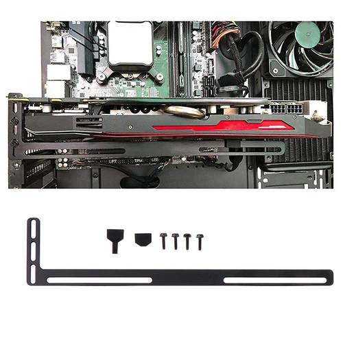 L shape Side-Blown Graphics Card Cooling Fan Mount Bracket Holder Universal
