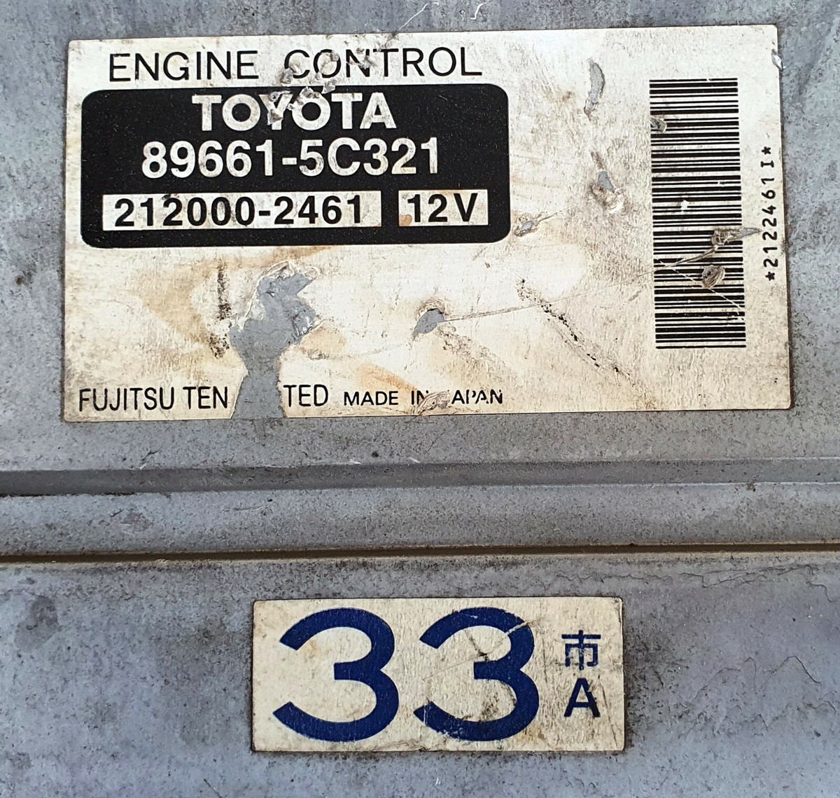TOYOTA Porte CBA-NNP10 89661-5C321 Engine control unit Oem Jdm