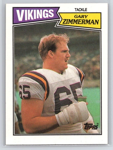 1987 Topps #207 Gary Zimmerman RC Rookie - Vikings HOF