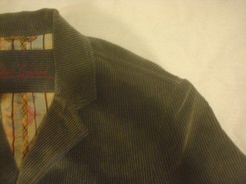 Men's Robert Graham Corduroy Blue Gray Sport Coat Jacket Blazer Large - Picture 4 of 11