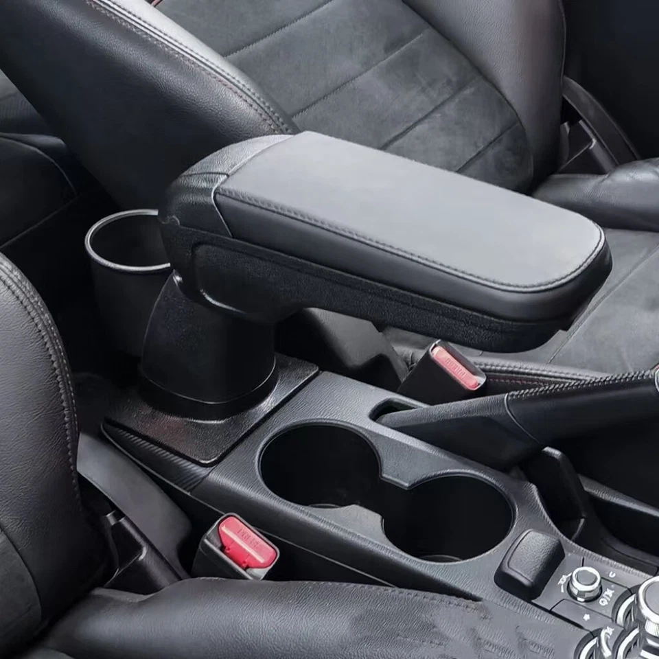 Reposabrazos reposabrazos consola caja de almacenamiento central bandeja kit para Mazda CX-3 2016-2018 Foto 2 de 4