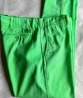 Ralph Lauren Polo Quin Boyfriend Chino Neon Citrine Cotton Pants Jeans sz 14 — photo 5