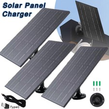 Type-C Port Solar Panel for Security Camera 30W 5V Outdoor Charger for CCTV Cam