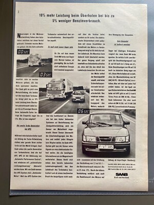 1982 Saab 900 Turbo Oldtimer Original Vintage Advert Werbung Reklame